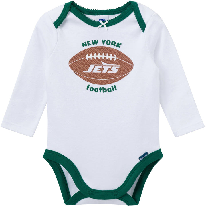 3-Piece Baby Girls New York Jets Bodysuit, Pants & Headband Set Outfits & Sets NFL 