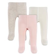 3-Piece Baby Girls Light Grey Heather Tights