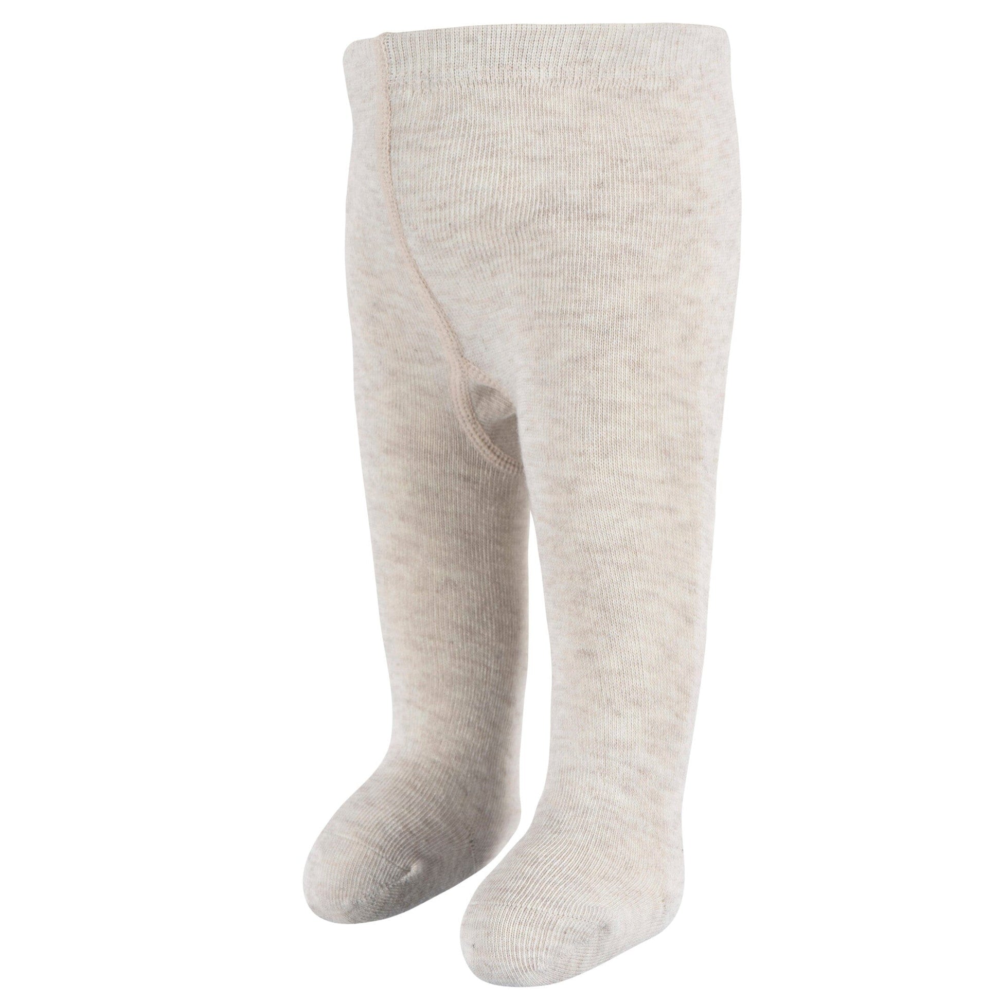 3-Piece Baby Girls Light Grey Heather Tights