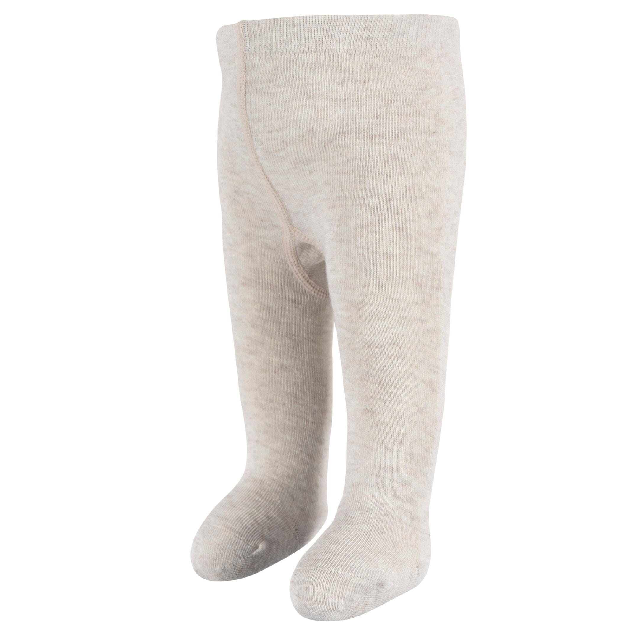 3-Piece Baby Girls Light Grey Heather Tights
