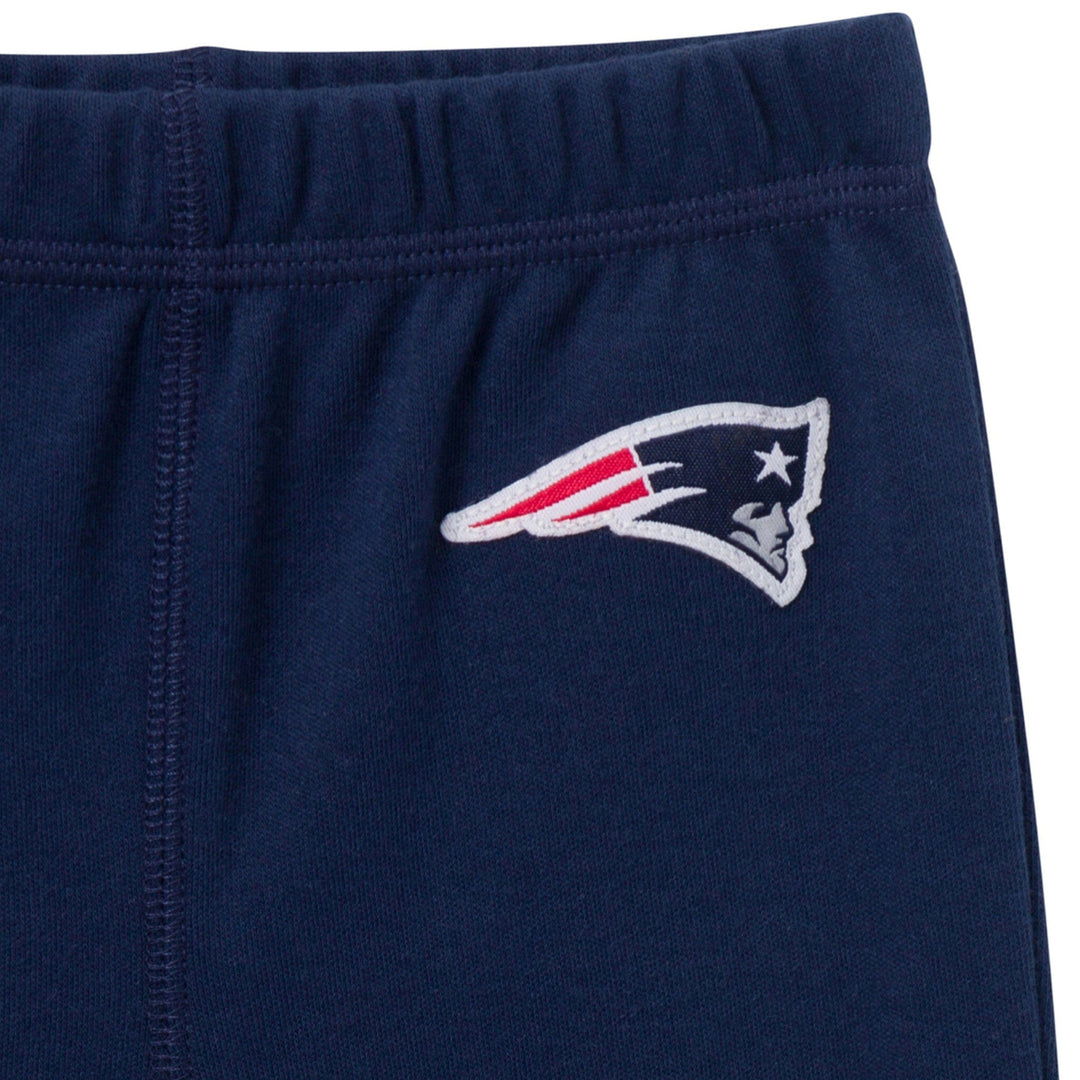 3-Piece Baby Girls New England Patriots Bodysuit, Pants & Headband Set Outfits & Sets NFL 