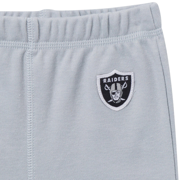3-Piece Baby Girls Las Vegas Raiders Bodysuit, Pants & Headband Set Outfits & Sets NFL 