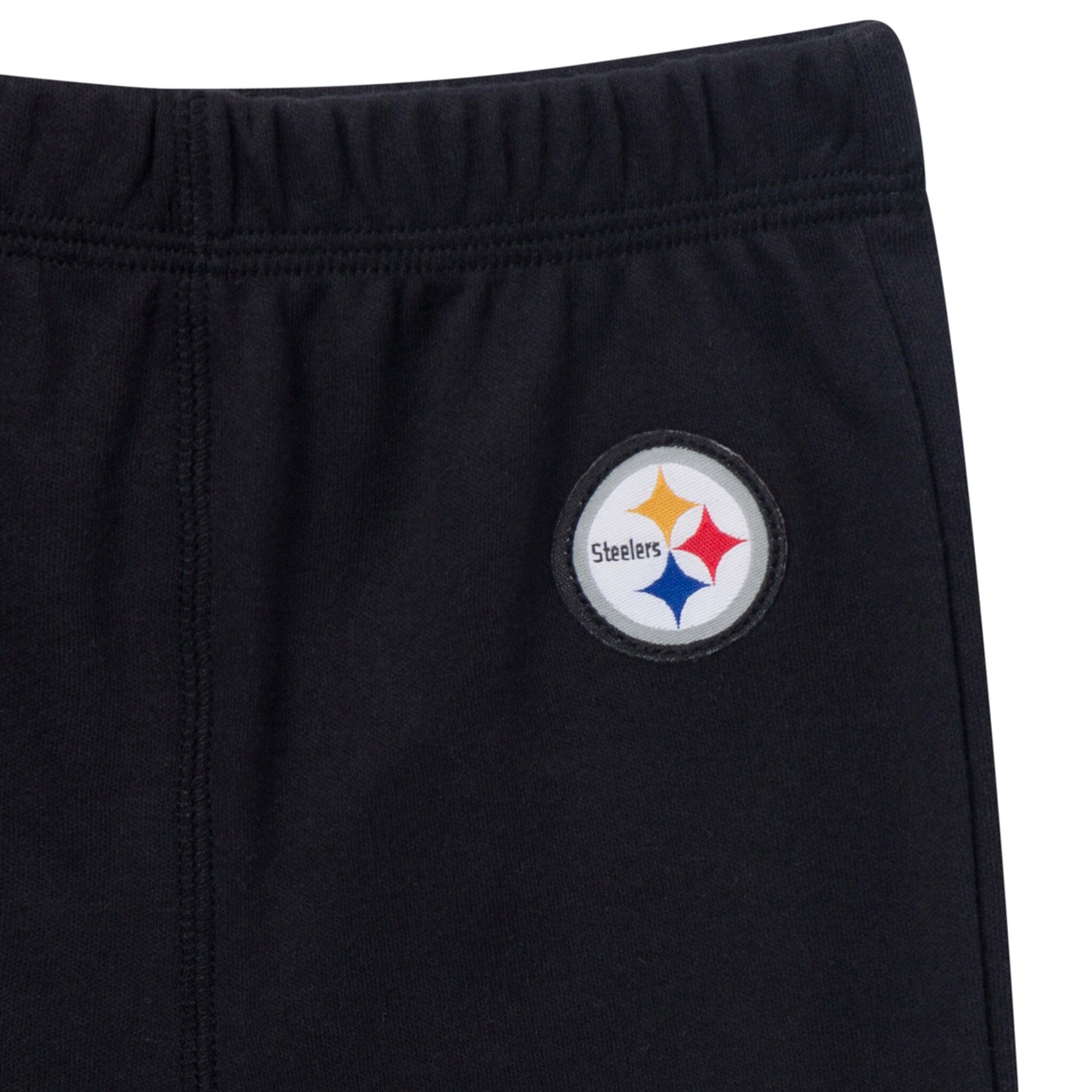 3-Piece Baby Girls Pittsburgh Steelers Bodysuit, Pants & Headband Set Outfits & Sets NFL 