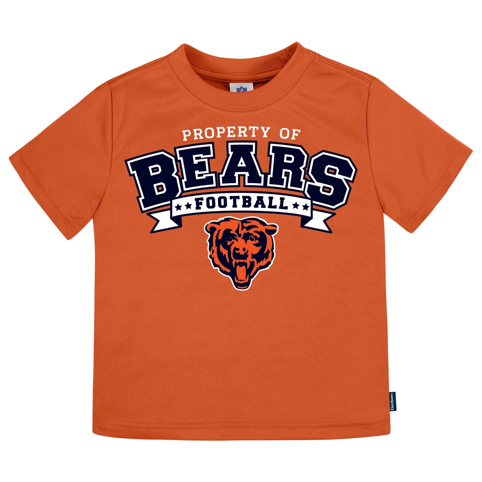 3-Piece Infant & Toddler Neutral Chicago Bears T-Shirts Tops NFL 