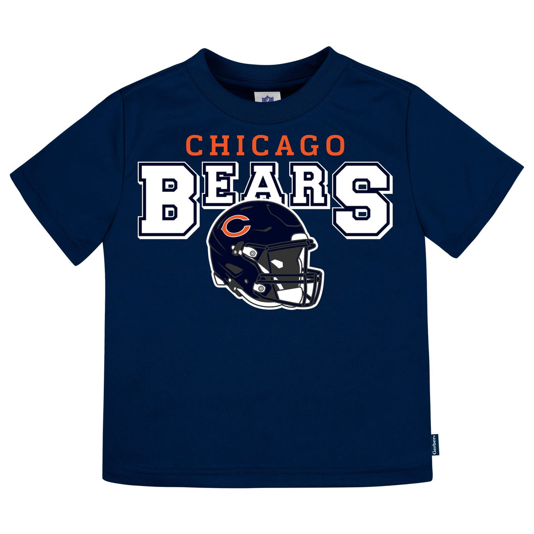 3-Piece Infant & Toddler Neutral Chicago Bears T-Shirts Tops NFL 