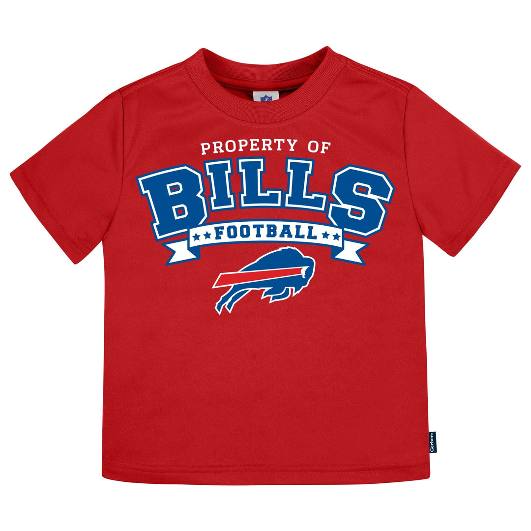 3-Piece Infant & Toddler Neutral Buffalo Bills T-Shirts Tops NFL 