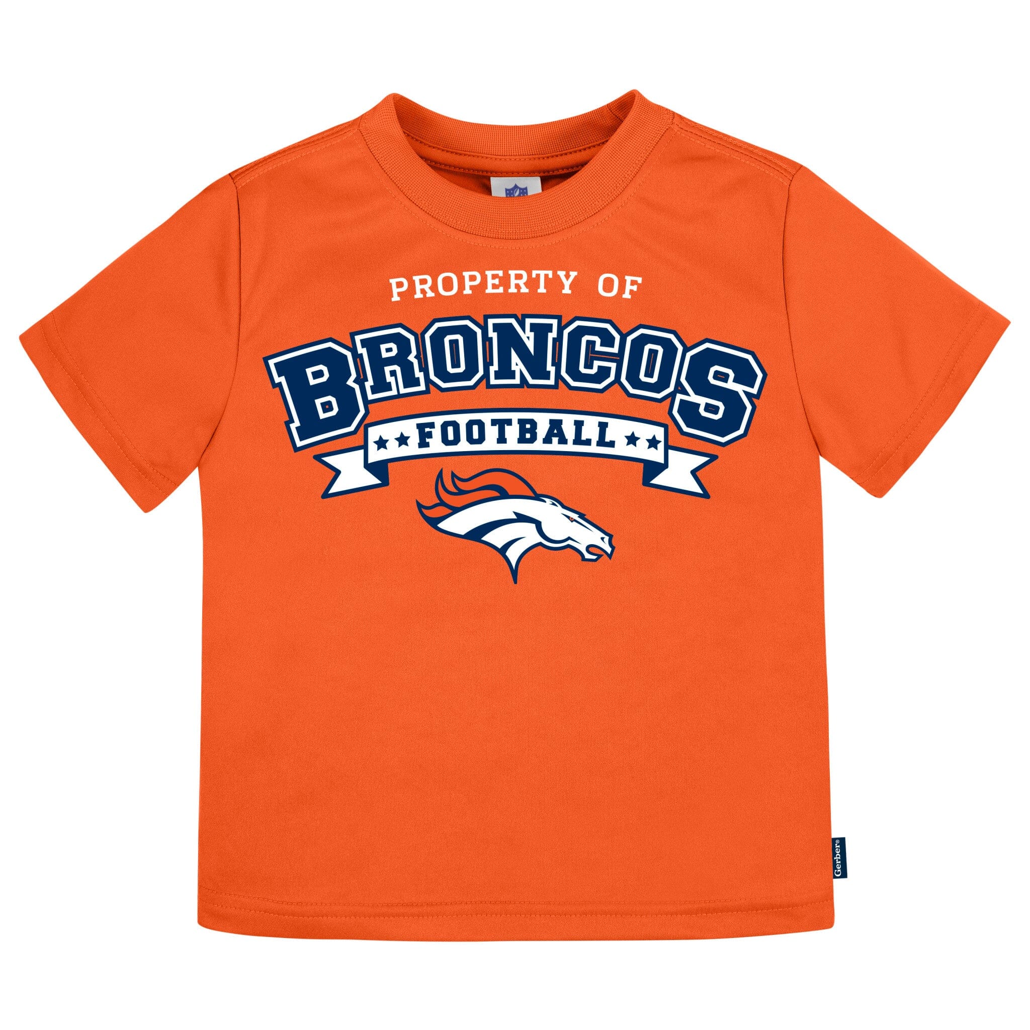 3-Piece Infant & Toddler Neutral Denver Broncos T-Shirts Tops NFL 