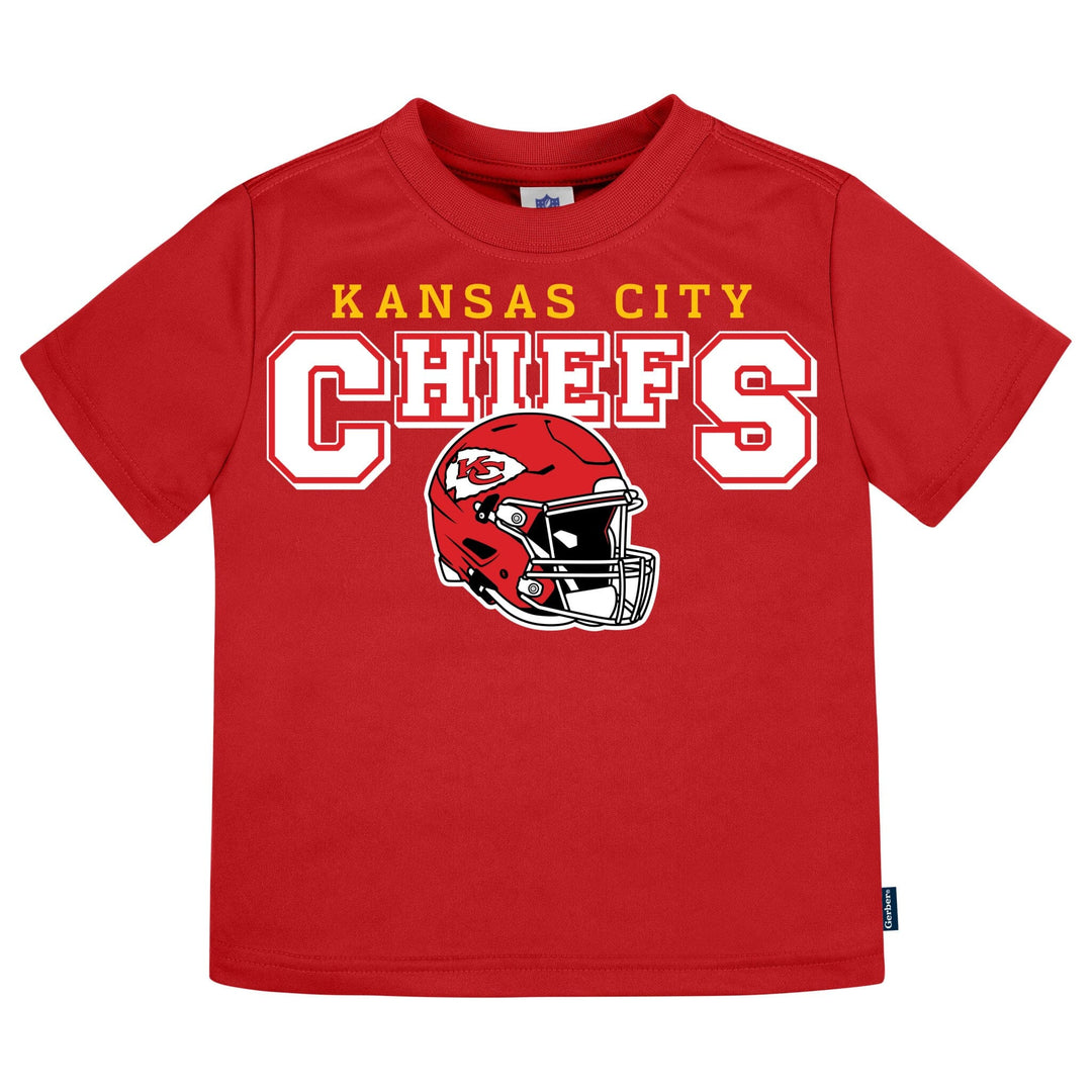 3-Piece Infant & Toddler Neutral Kansas City Chiefs T-Shirts Tops NFL 