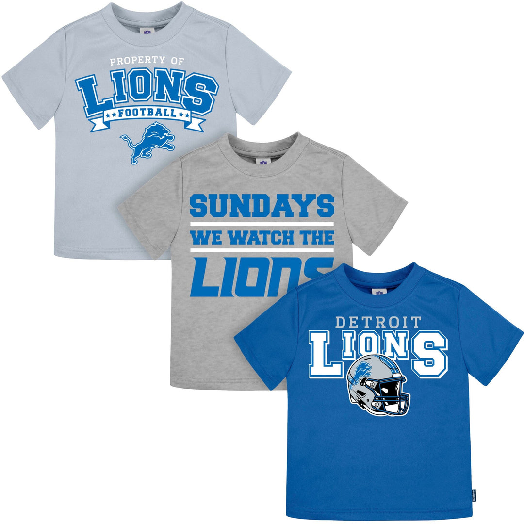3-Piece Infant & Toddler Neutral Detroit Lions T-Shirts NFL NFL 