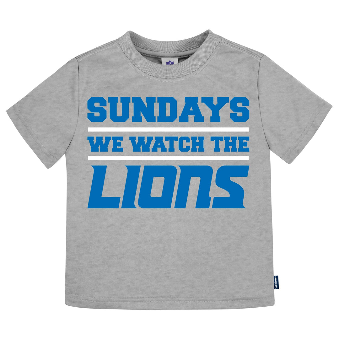 3-Piece Infant & Toddler Neutral Detroit Lions T-Shirts NFL NFL 