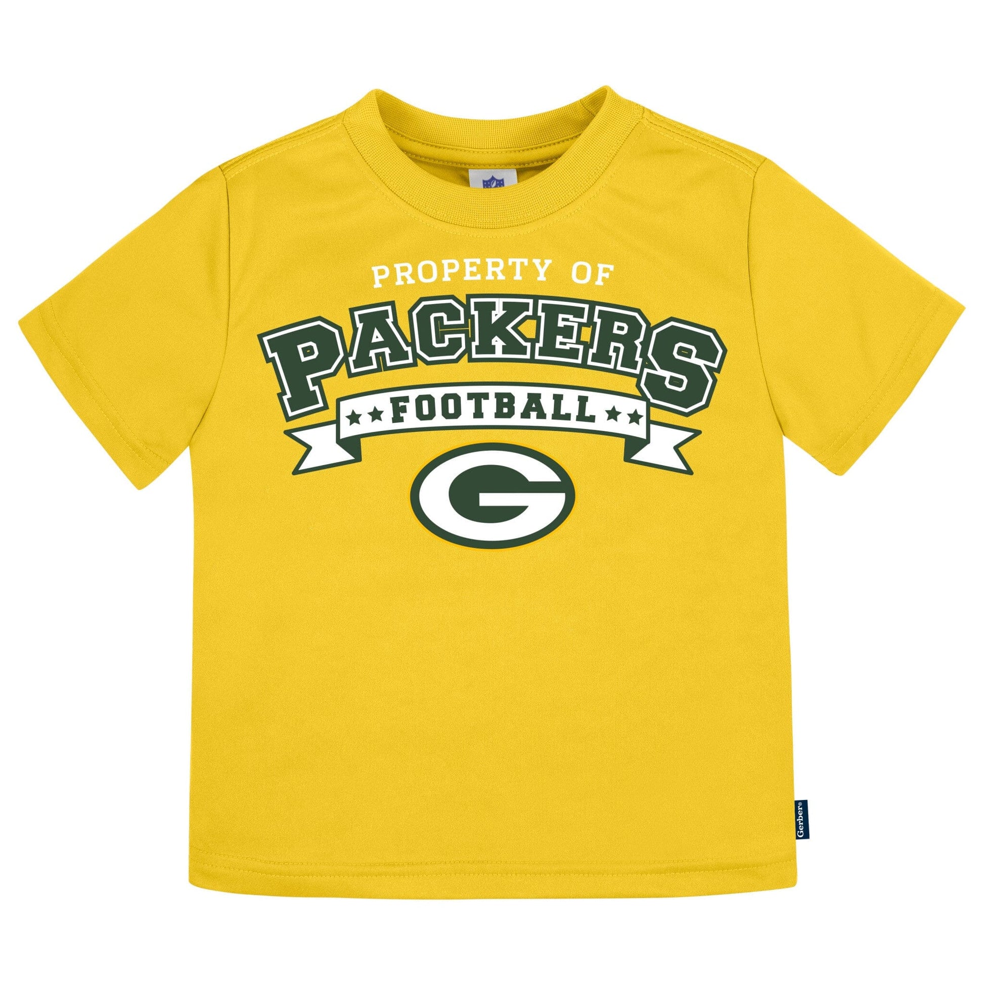 3-Piece Infant & Toddler Neutral Green Bay Packers T-Shirts Tops NFL 