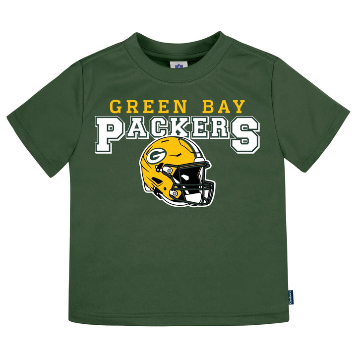 3-Piece Infant & Toddler Neutral Green Bay Packers T-Shirts Tops NFL 