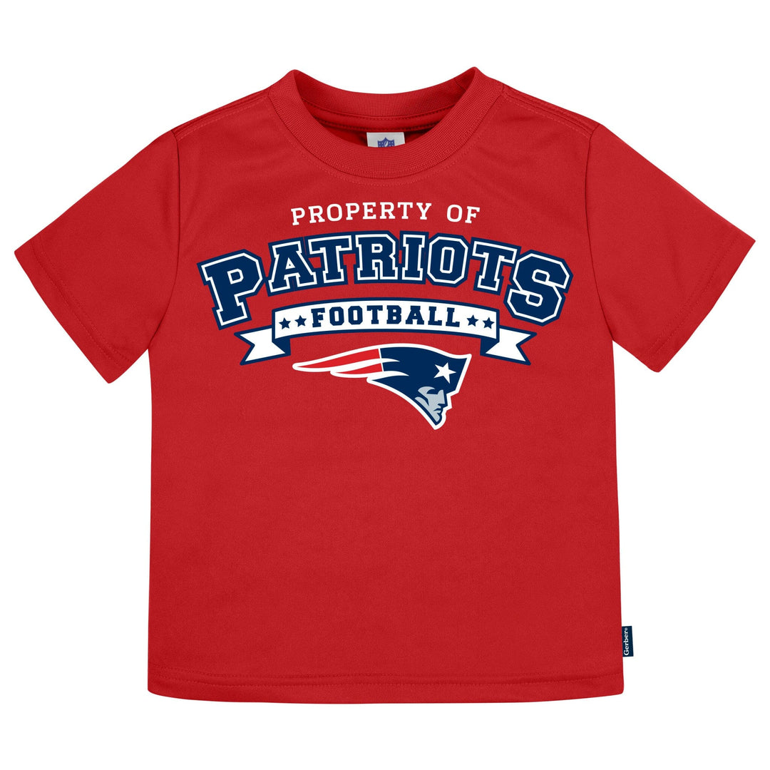 3-Piece Infant & Toddler Neutral New England Patriots T-Shirts Tops NFL 