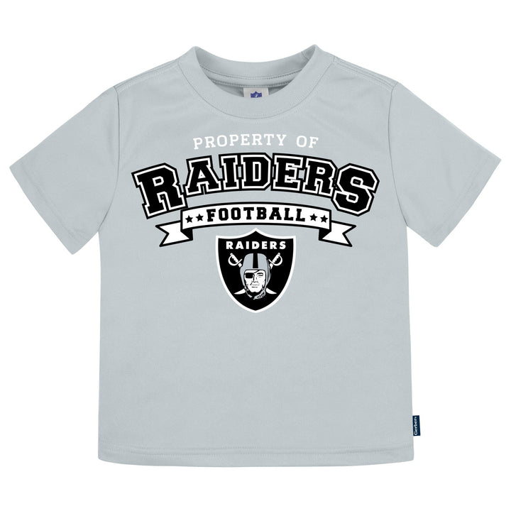 3-Piece Infant & Toddler Neutral Las Vegas Raiders T-Shirts Tops NFL 