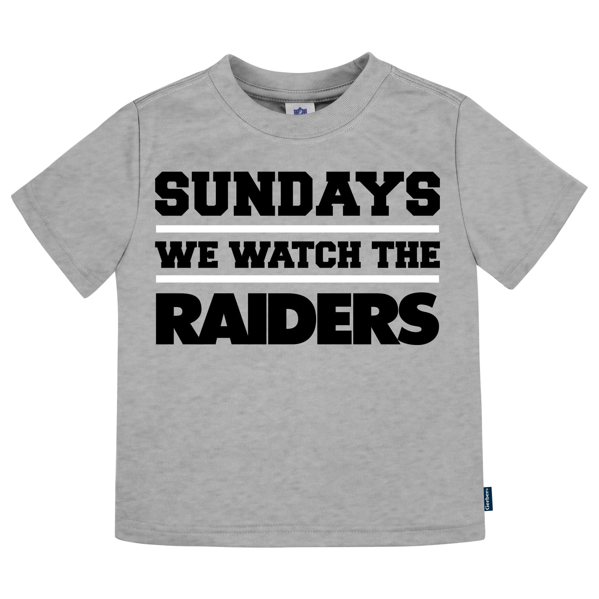 3-Piece Infant & Toddler Neutral Las Vegas Raiders T-Shirts Tops NFL 