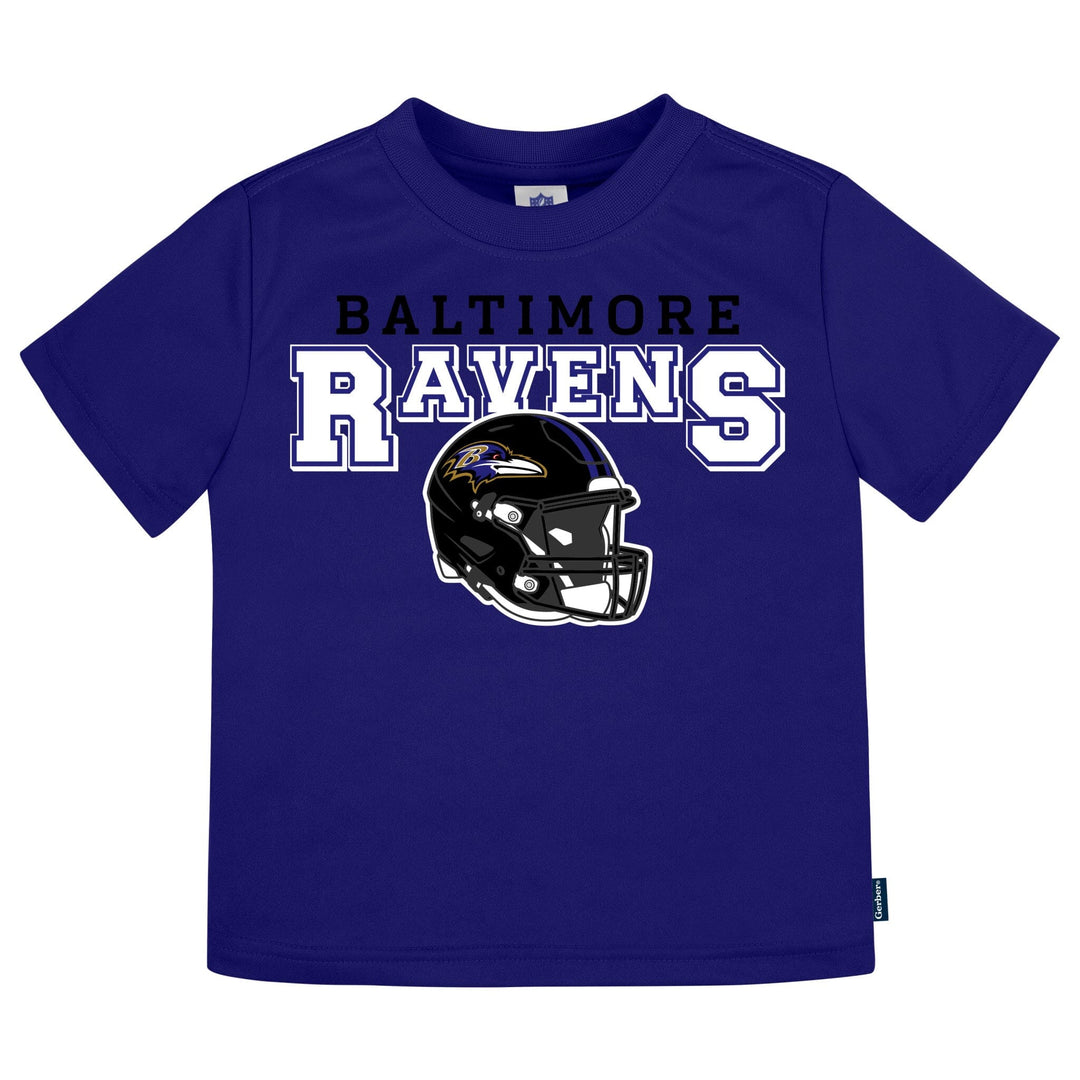 3-Piece Infant & Toddler Neutral Baltimore Ravens T-Shirts Tops NFL 