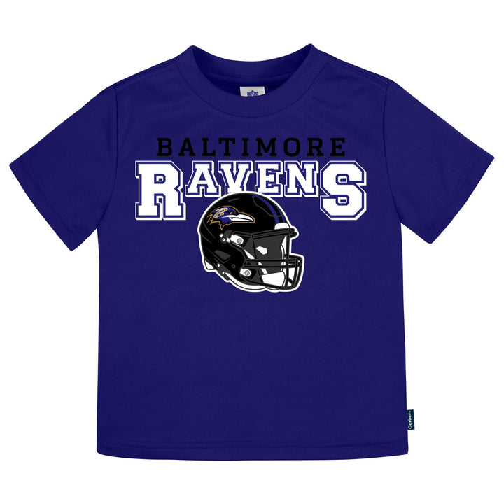 3-Piece Infant & Toddler Neutral Baltimore Ravens T-Shirts Tops NFL 