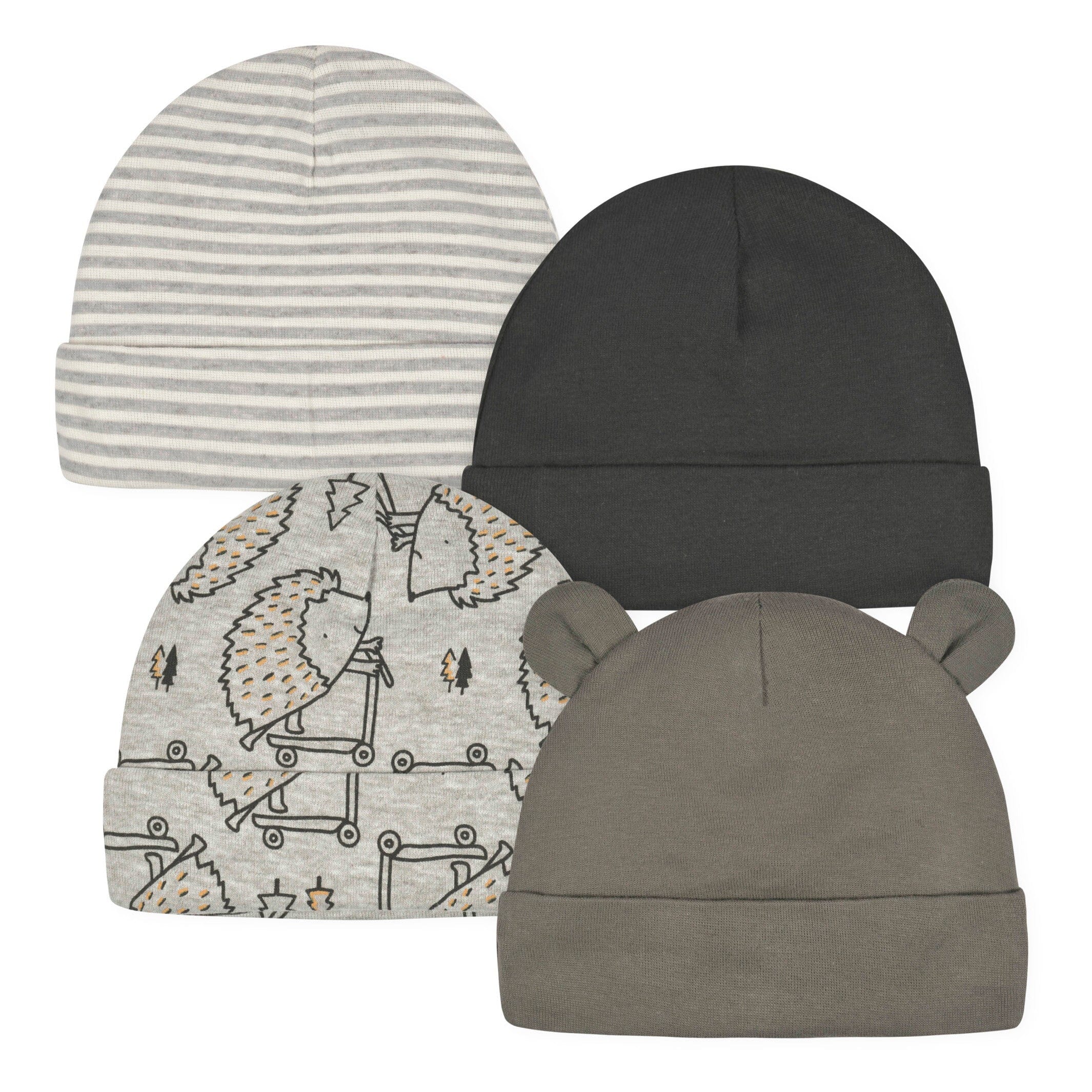 4-Pack Baby Boys Hedgehog Caps – Gerber Childrenswear