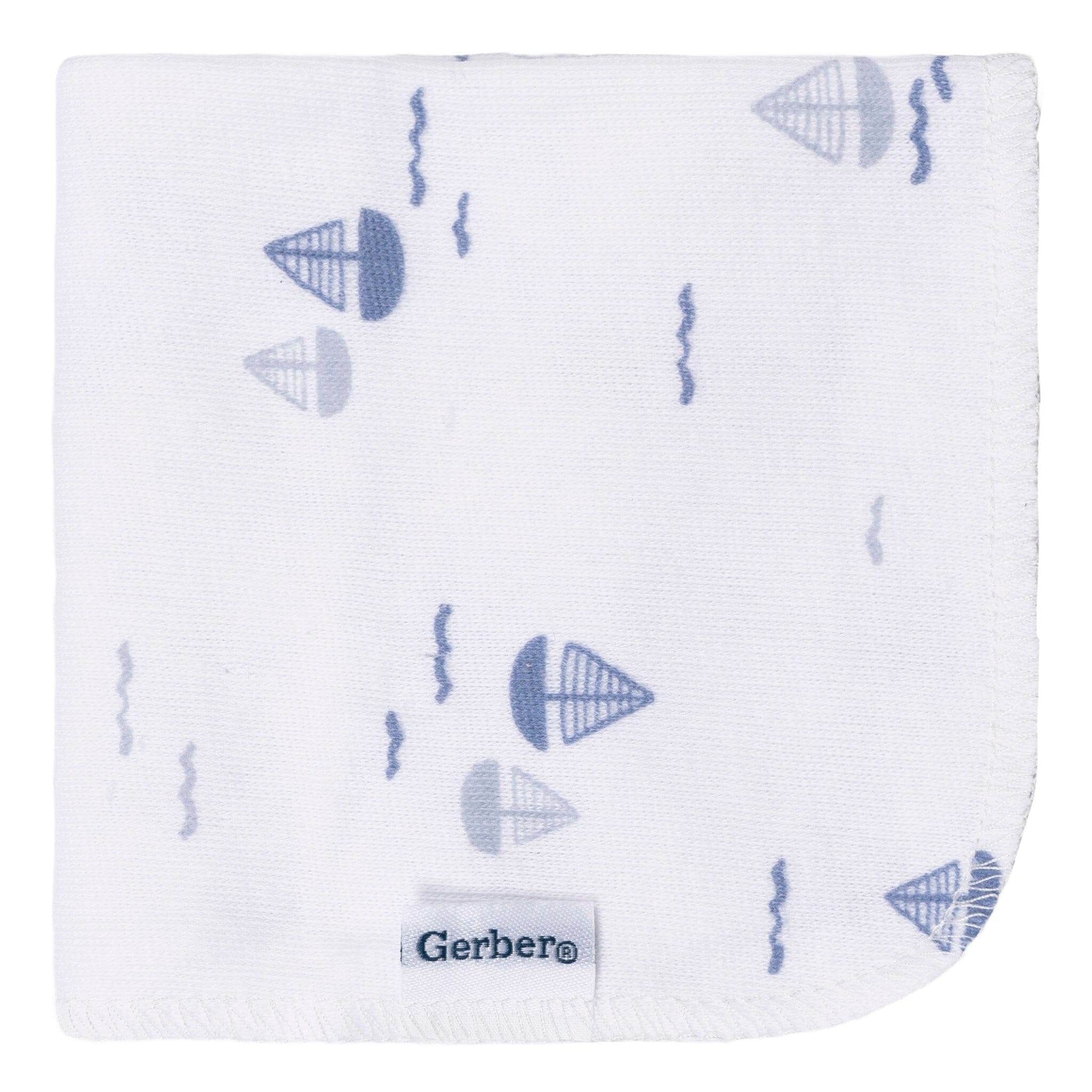 4-Pack Baby Boys Little Lighthouse Terry Washcloths Bath Gerber® 