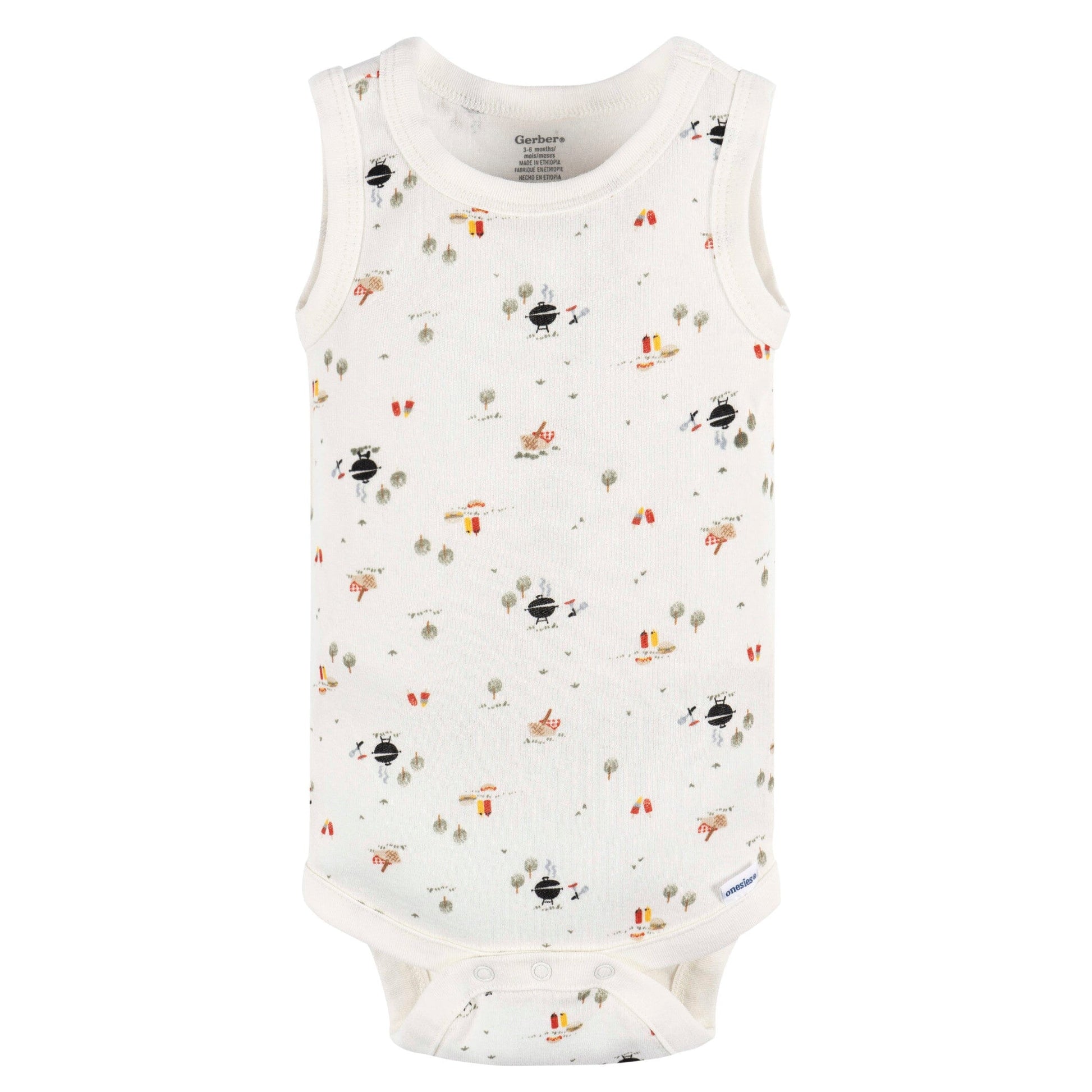 4-Pack Baby Boys Backyard Bbq Onesies® Bodysuits