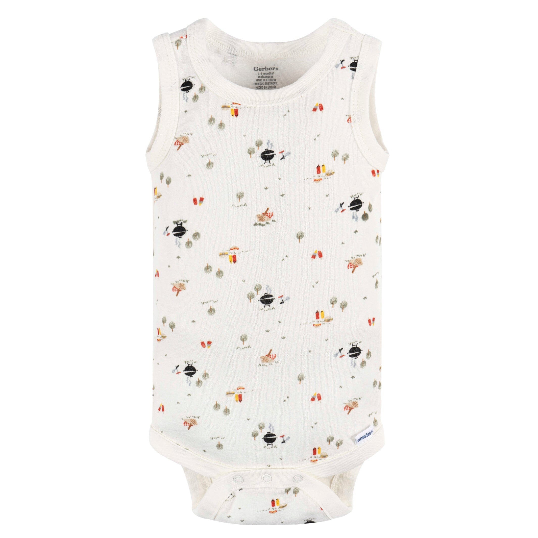 4-Pack Baby Boys Backyard Bbq Onesies® Bodysuits