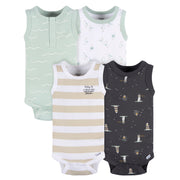 4-Pack Baby Boys Coastal Onesies® Bodysuits