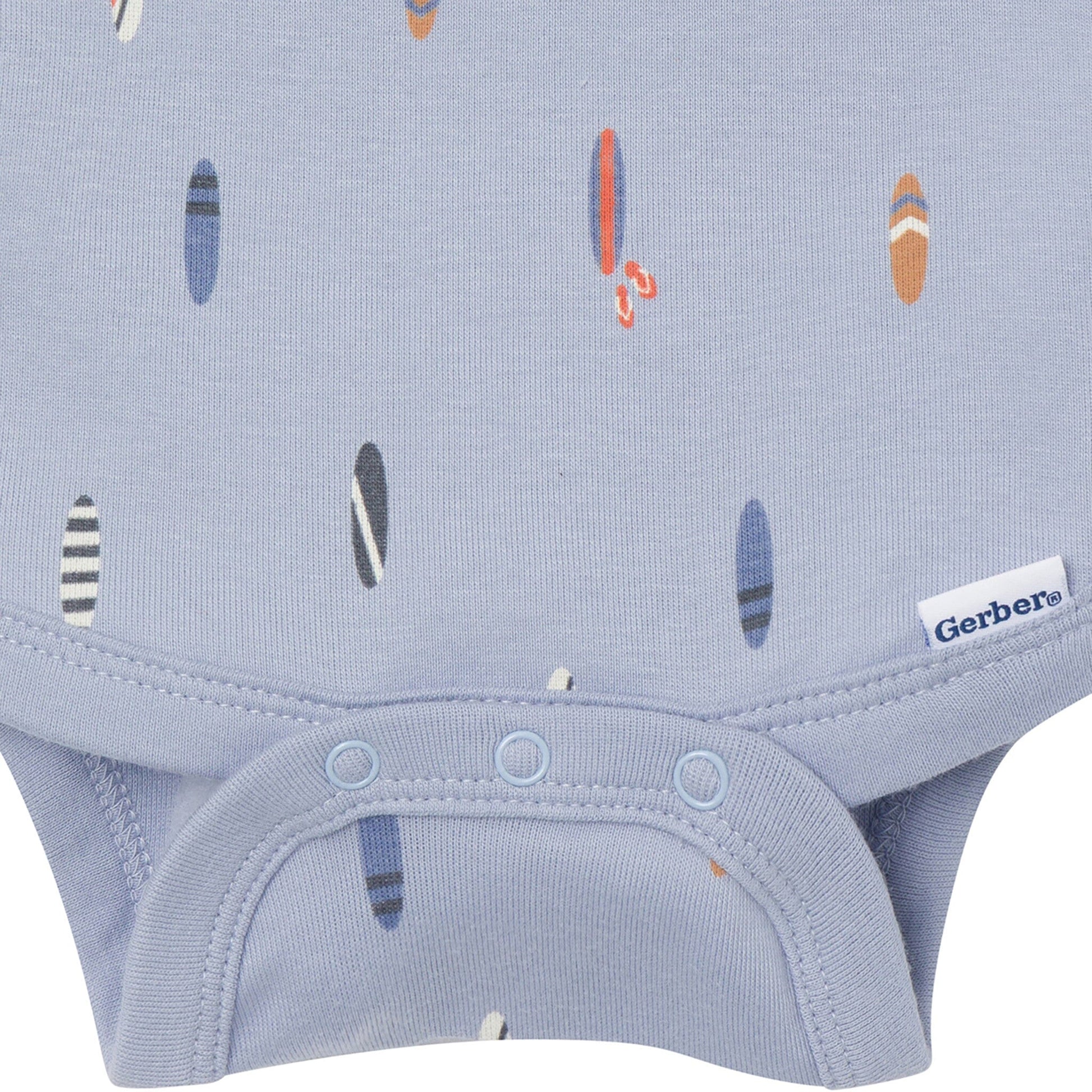 4-Pack Baby Boys Surfer Dude Sleeveless Bodysuits onesies Gerber® 