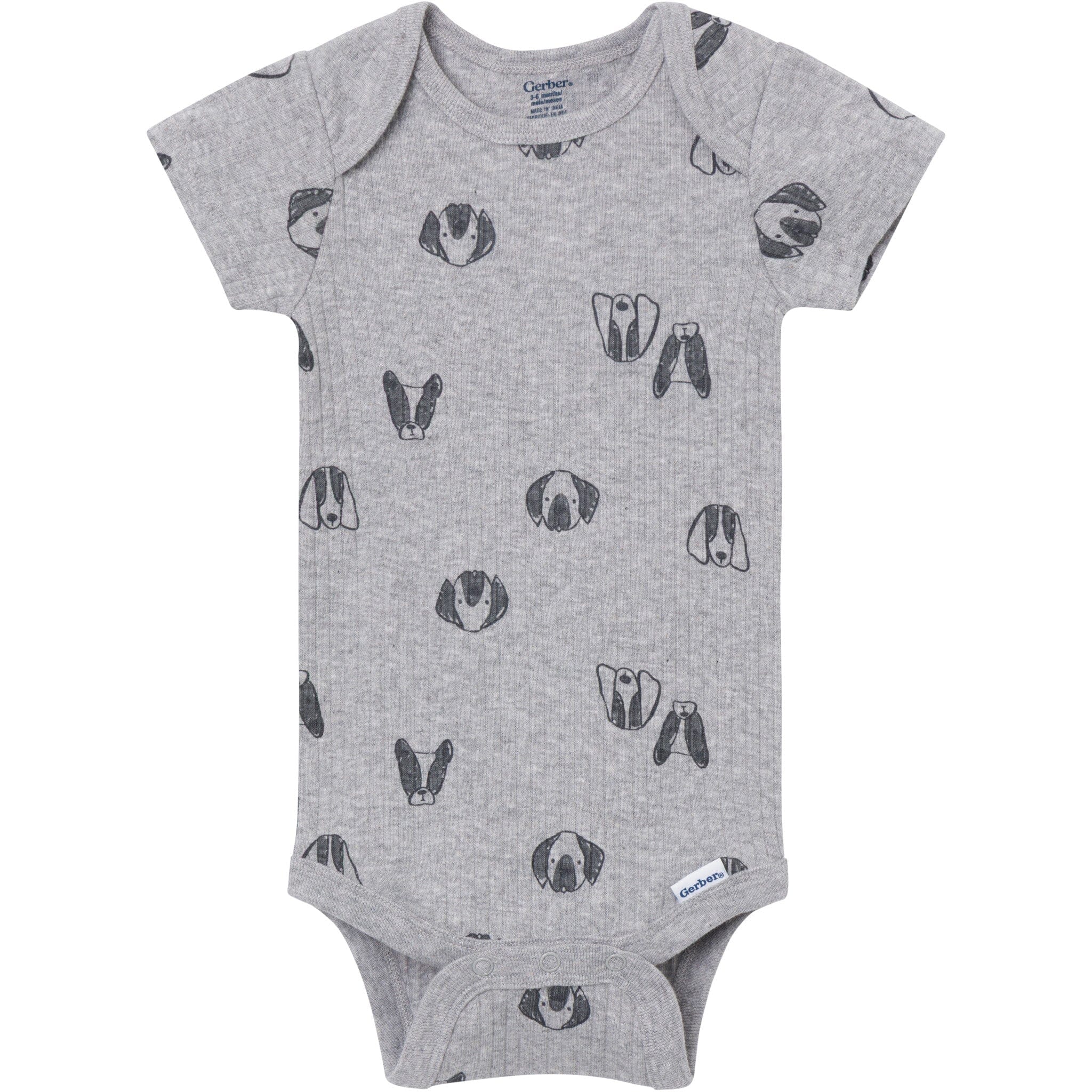 4-Pack Baby Boys Trucks & Dogs Short Sleeve Bodysuits onesies Gerber® 