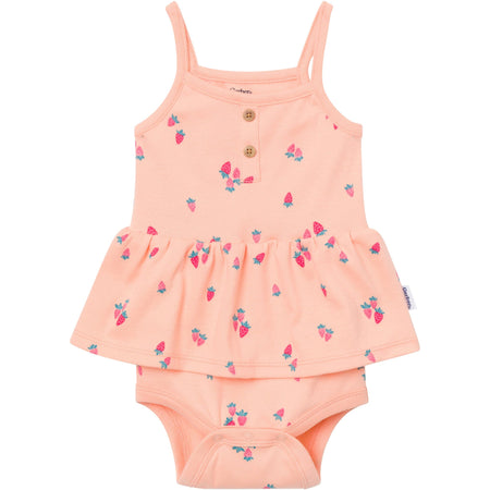4-Pack Baby Girls Berries Sleeveless Bodysuits
