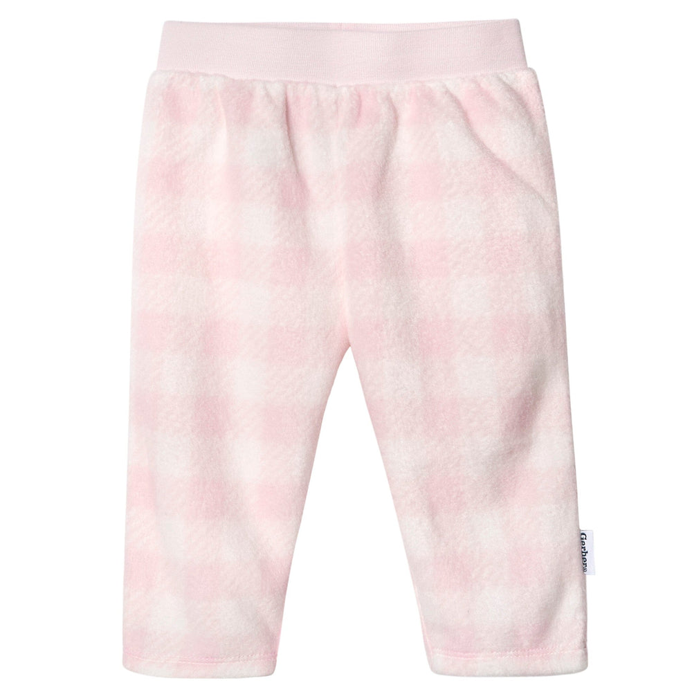 4-Pack Baby Girls Plaid Fleece Pants