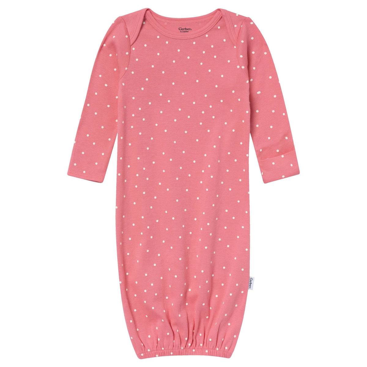 4-Pack Baby Girls Pink Floral Gowns Gerber® 