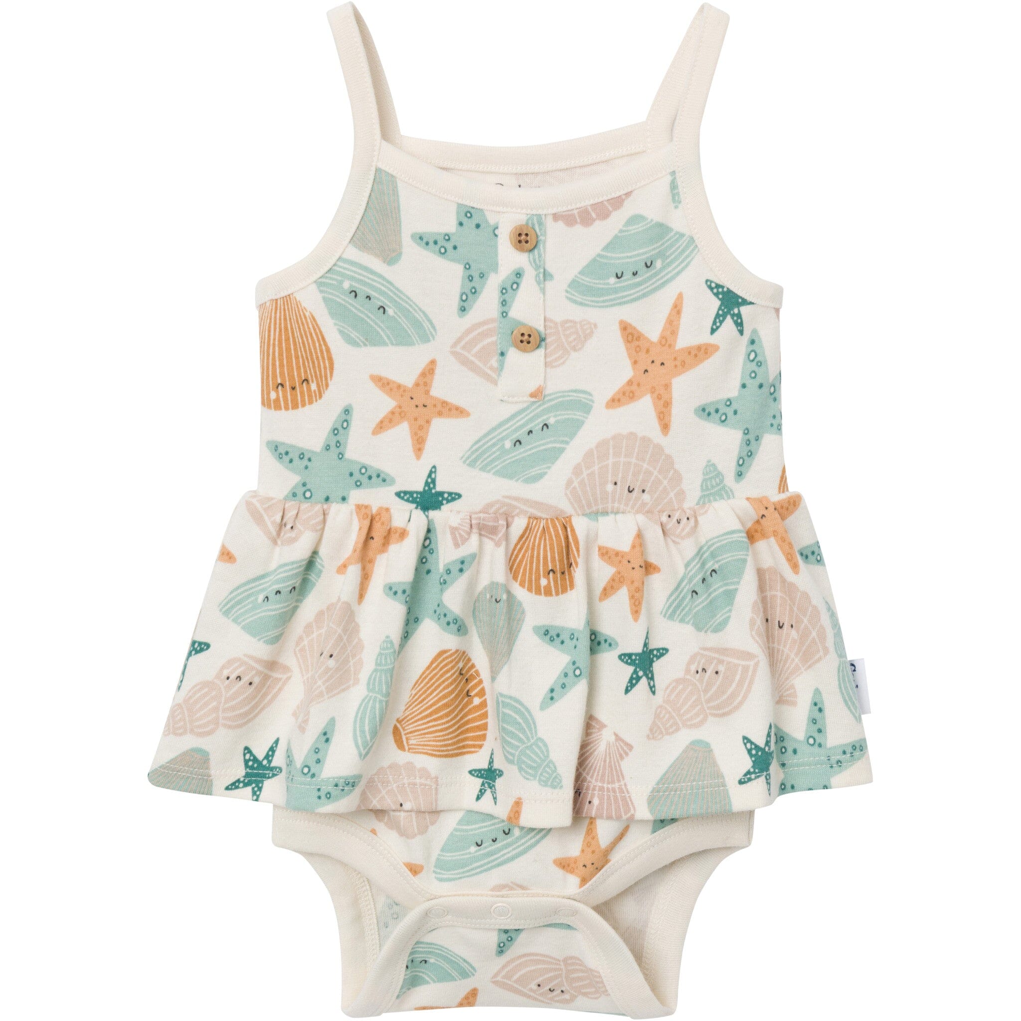 4-Pack Baby Girls Shells Sleeveless Bodysuits onesies Gerber® 