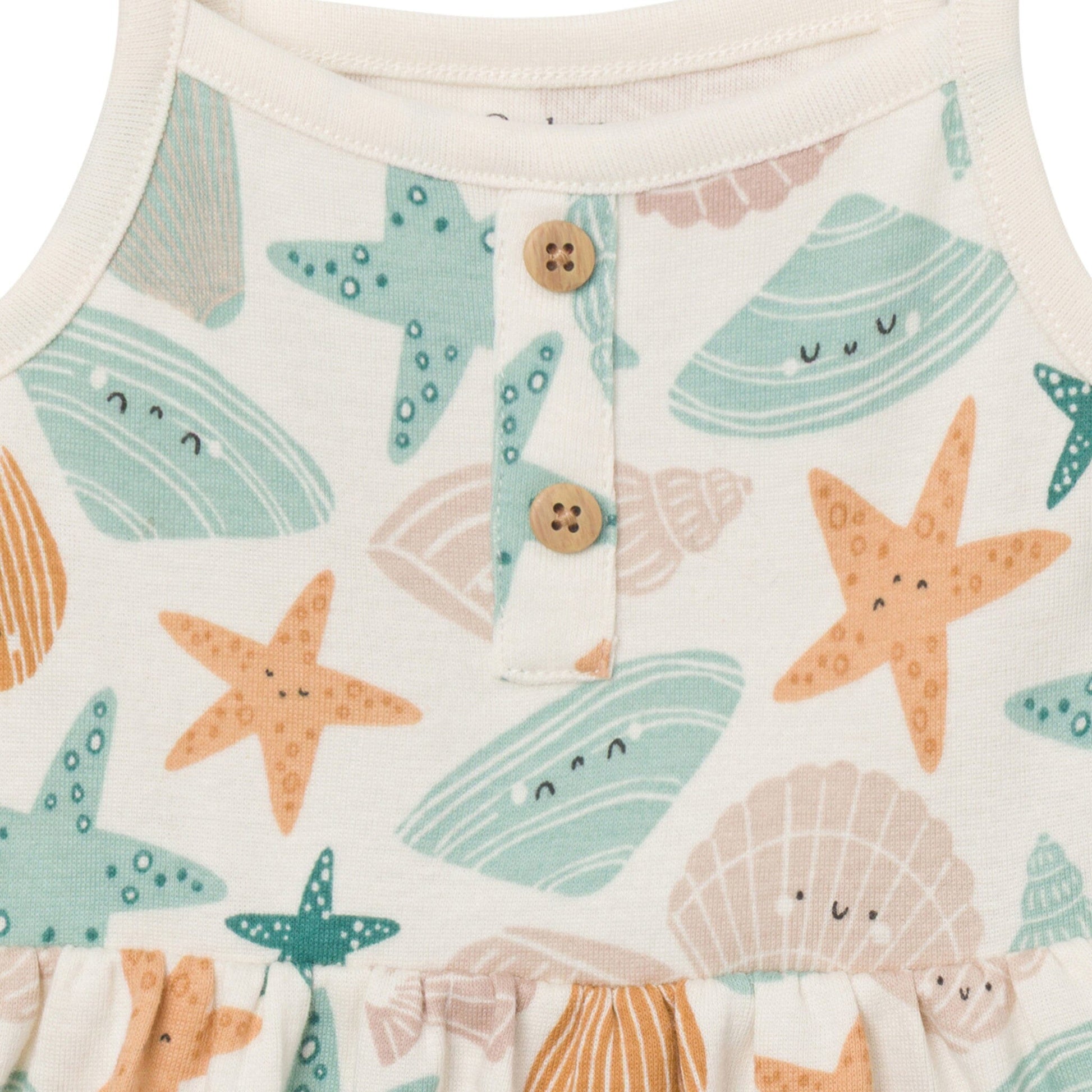 4-Pack Baby Girls Shells Sleeveless Bodysuits onesies Gerber® 