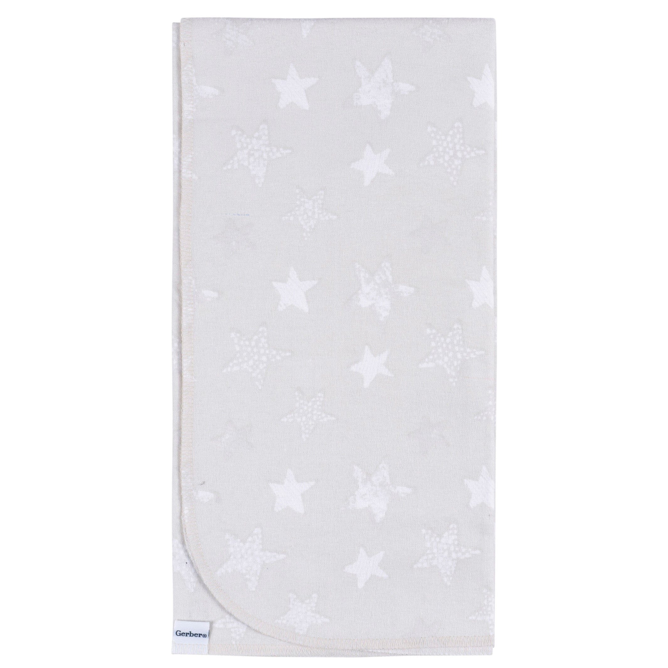 4-Pack Baby Neutral Celestial Flannel Blankets