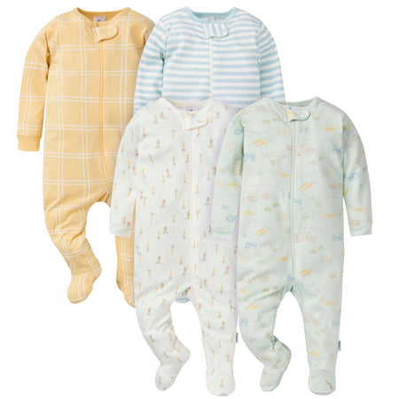 4-Pack Baby Neutral Farm Sleep 'N Plays