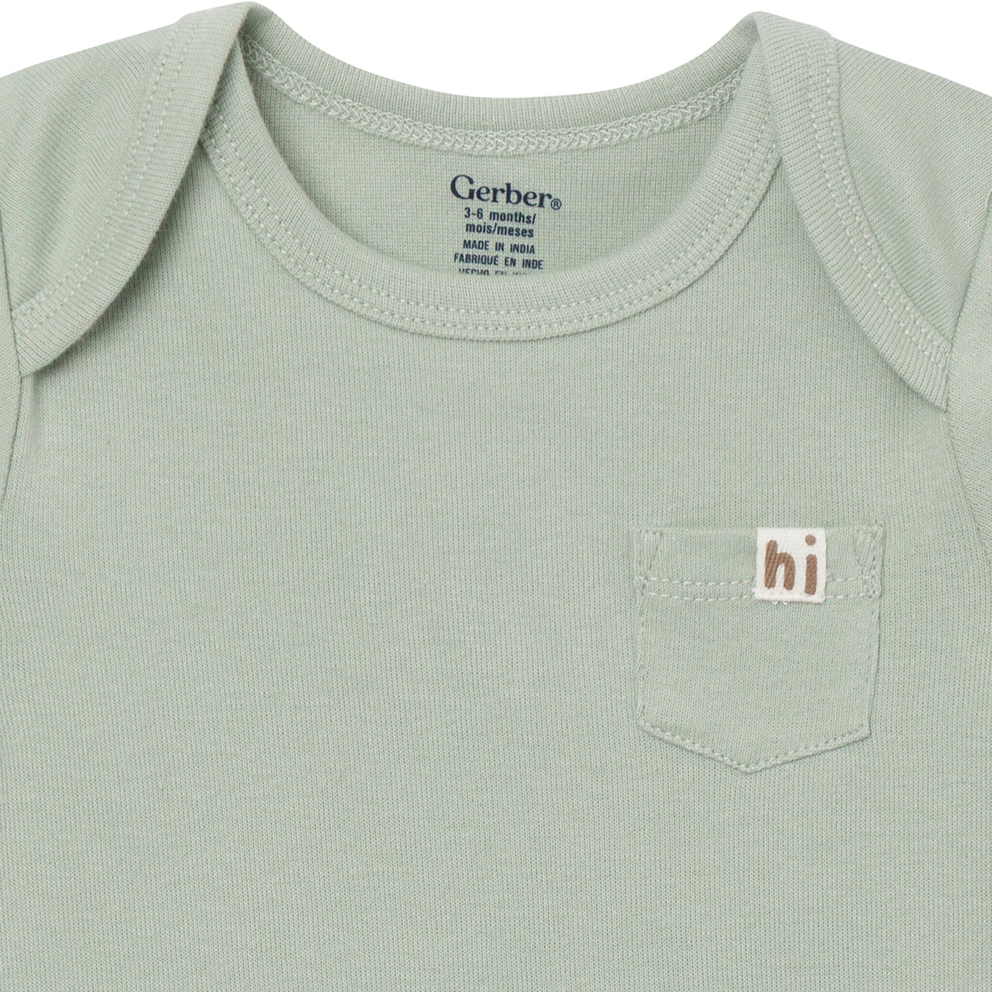 4-Pack Baby Neutral Fruit Picking Short Sleeve Bodysuits onesies Gerber® 