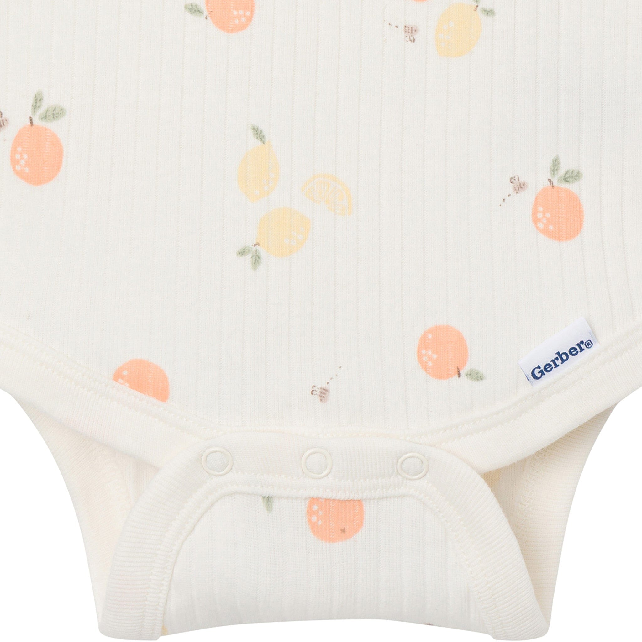 4-Pack Baby Neutral Fruit Picking Short Sleeve Bodysuits onesies Gerber® 