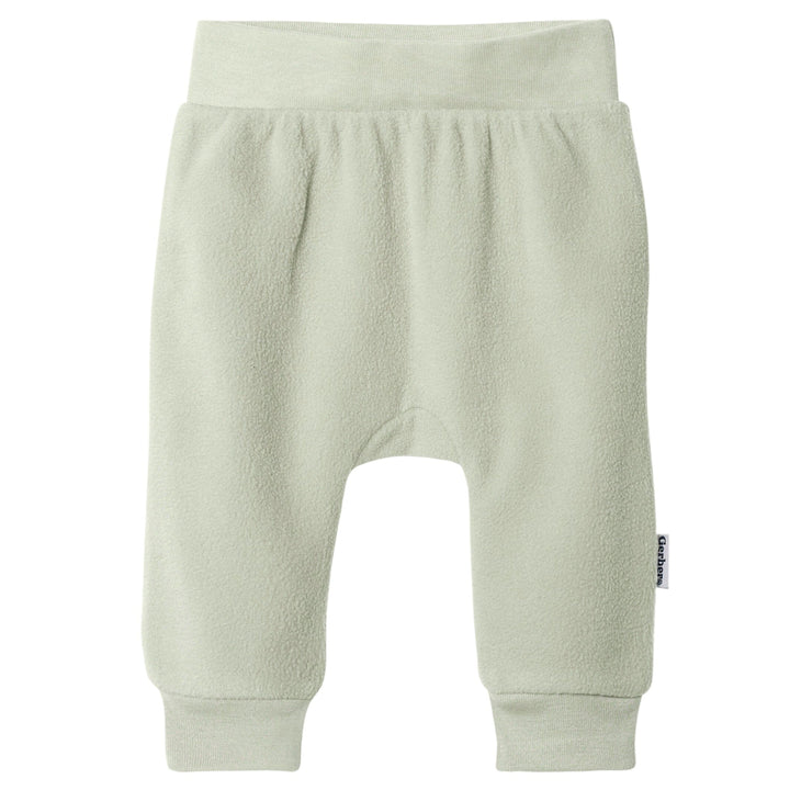 4-Pack Baby Neutral Green Fleece Pants