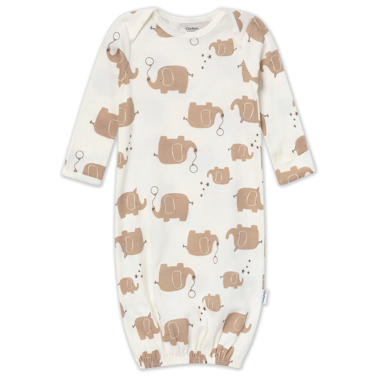4-Pack Baby Neutral Wild One Gowns Gerber® 
