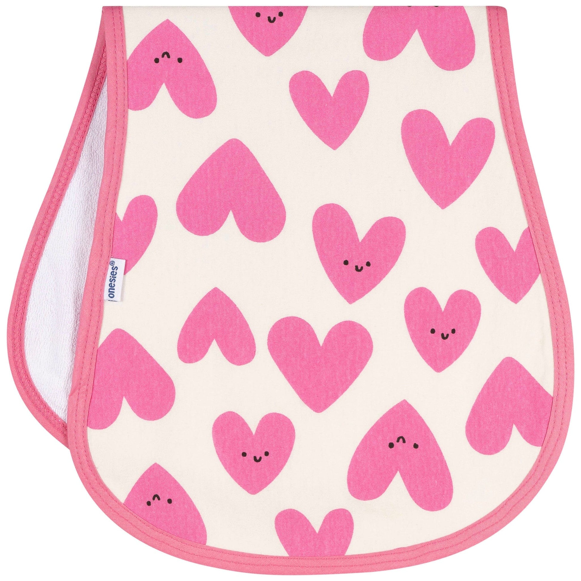 4-Piece Baby Girls Pink/Purple Burpcloth bibs Gerber® 