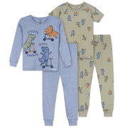 4-Piece Infant & Toddler Boys Dino Pajama Set sleepwear Gerber® 