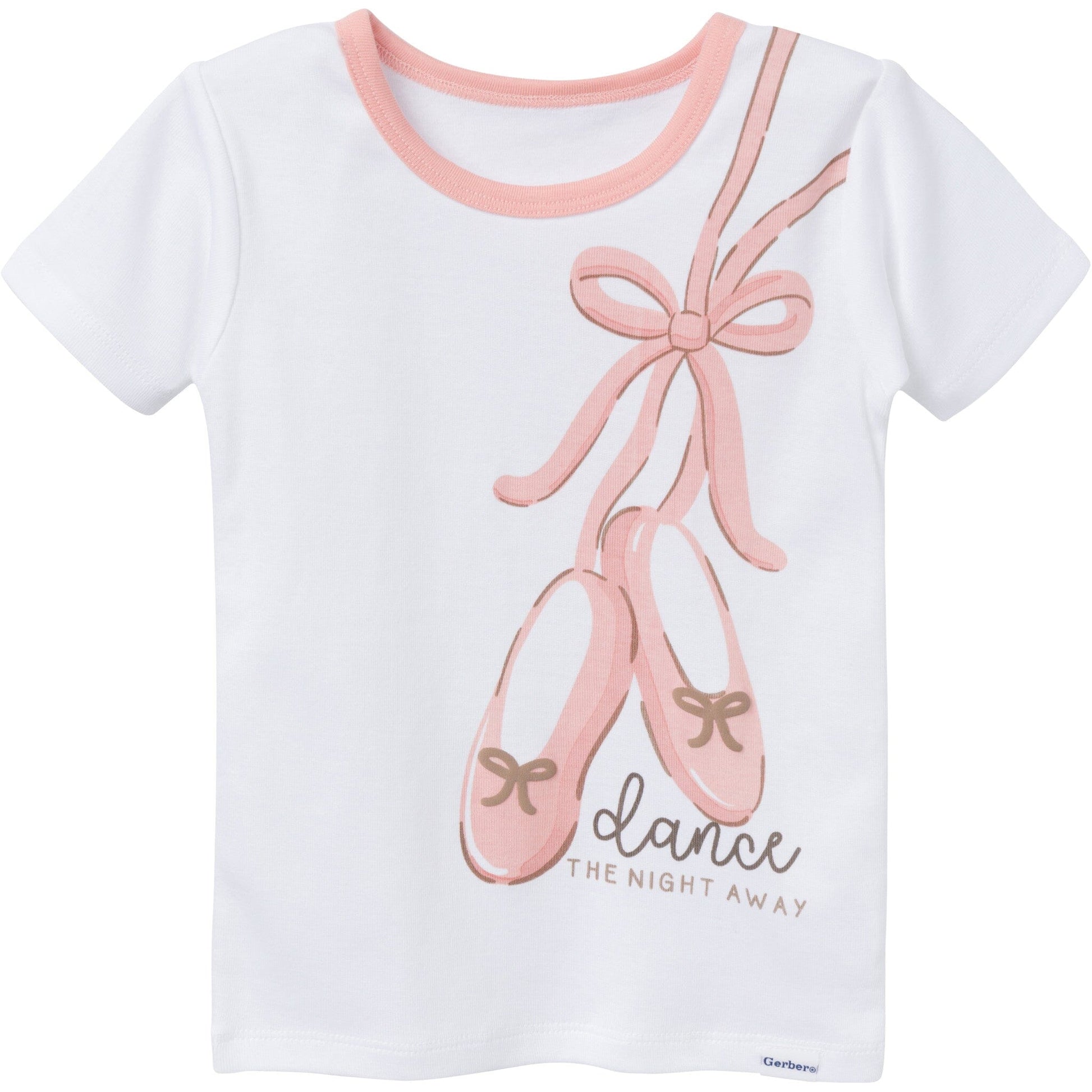 4-Piece Baby & Toddler Girls Ballet Slippers Top and Shorts Sets