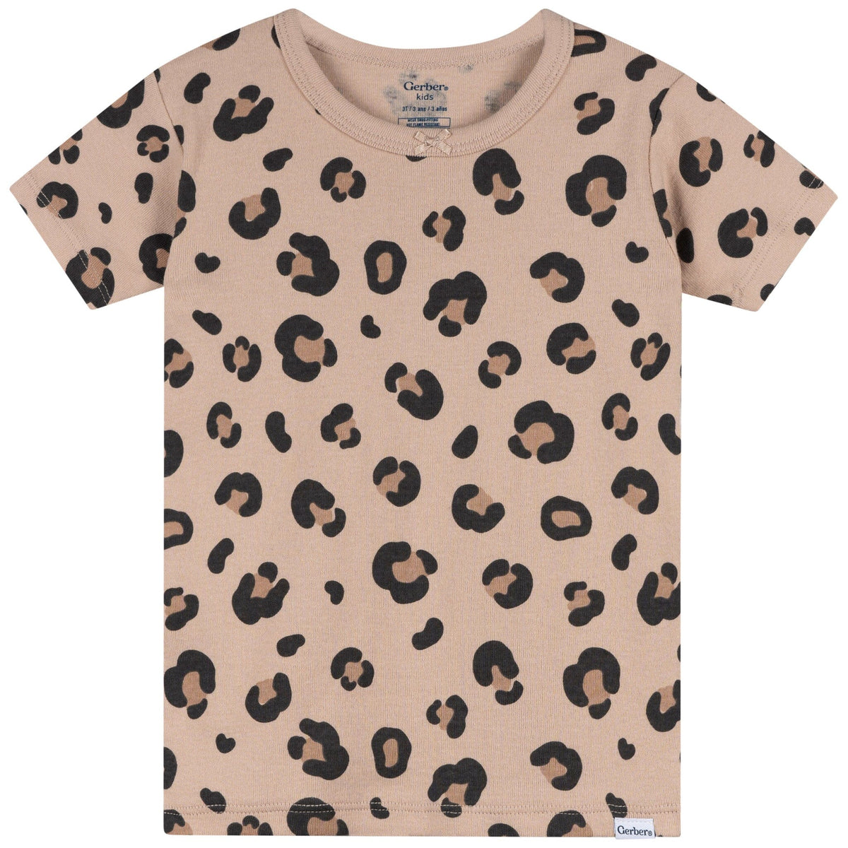 4-Piece Infant & Toddler Girls Leopard Pajama Set sleepwear Gerber® 