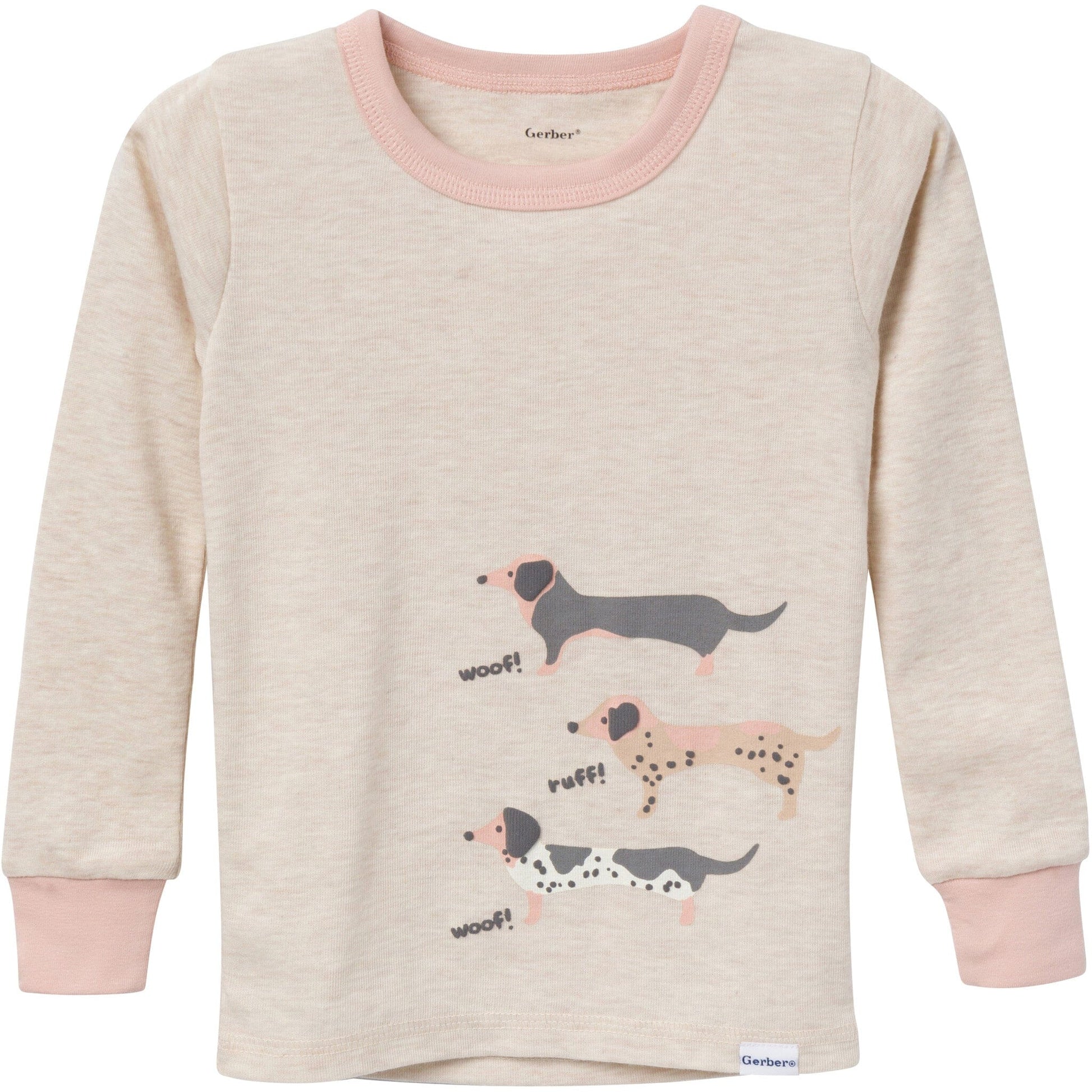 4-Piece Baby & Toddler Neutral Dog Tops and Pants Sets