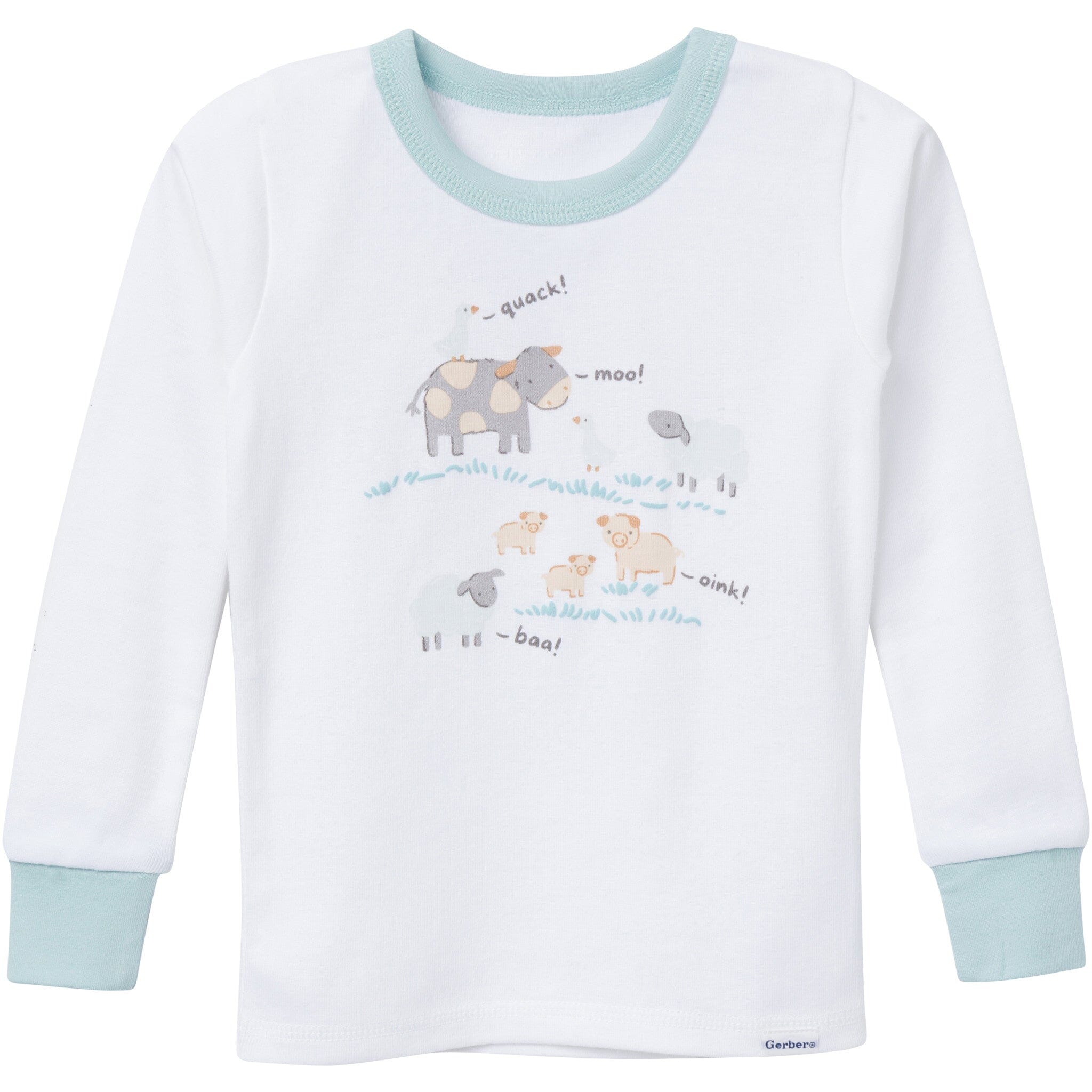 4-Piece Baby & Toddler Neutral Farm Tops and Pants Sets