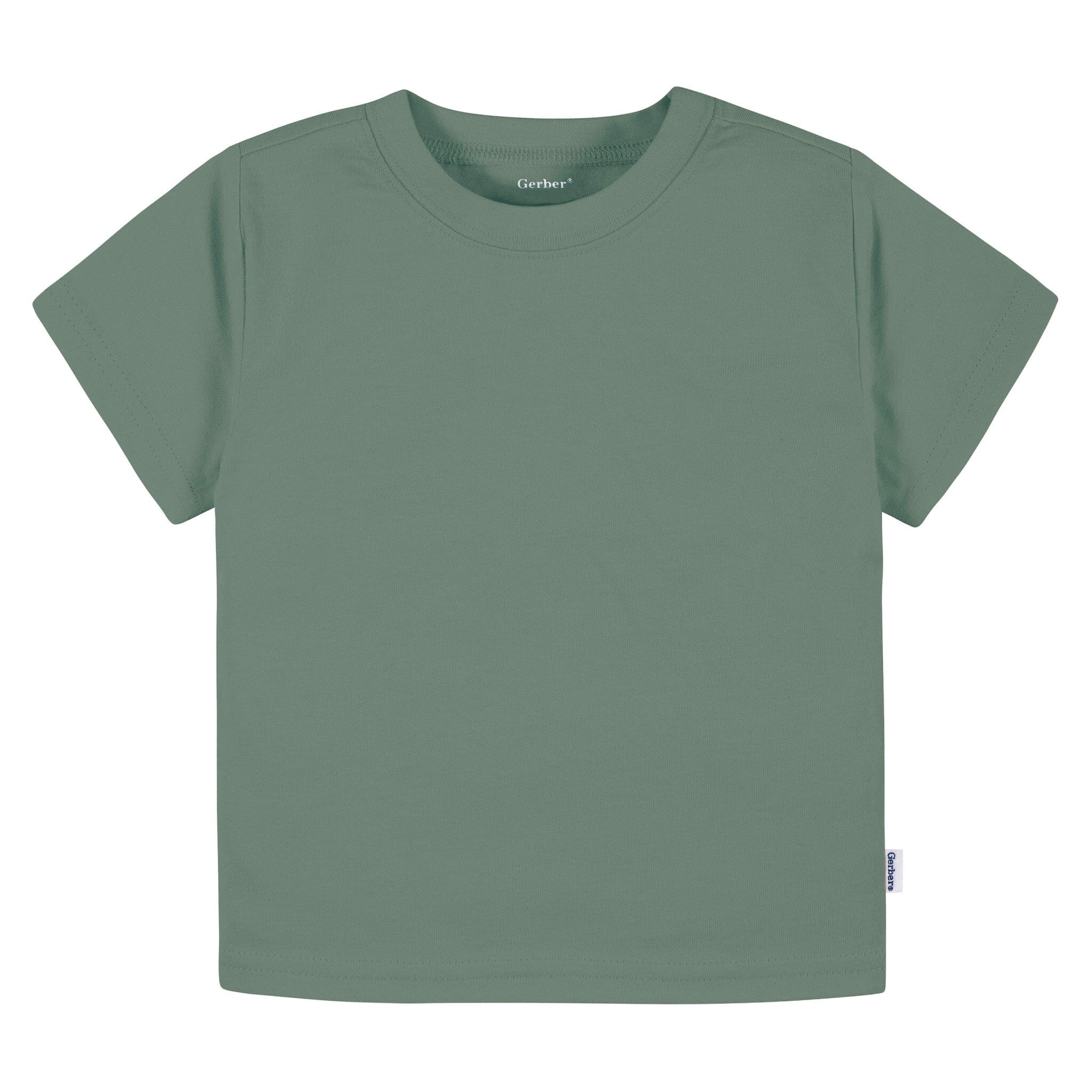 5-Pack Baby & Toddler Boys Earth Tones Short Sleeve T-Shirts Tops Gerber® 