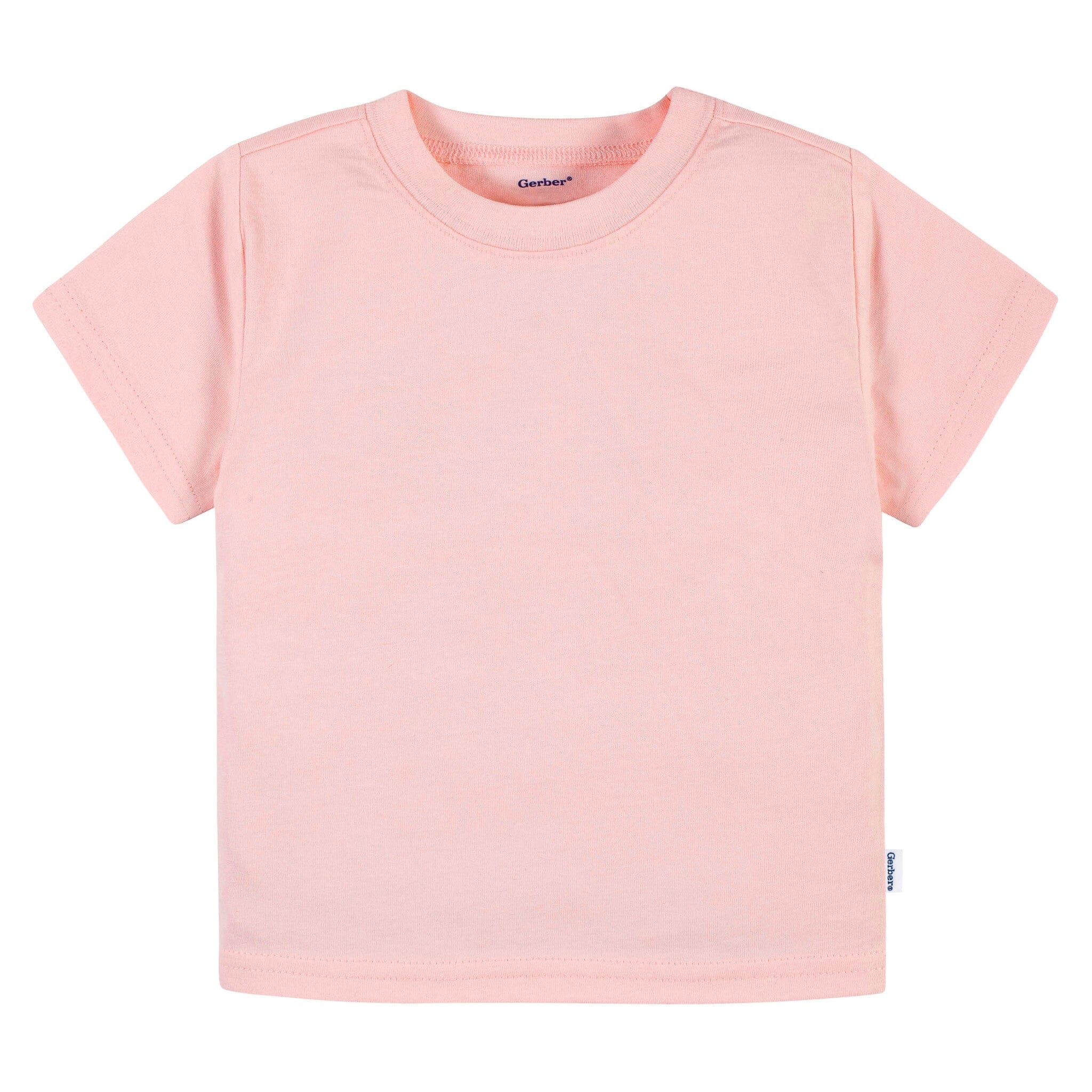 5-Pack Baby & Toddler Girls Bright Rainbow Short Sleeve T-Shirts Tops Gerber® 