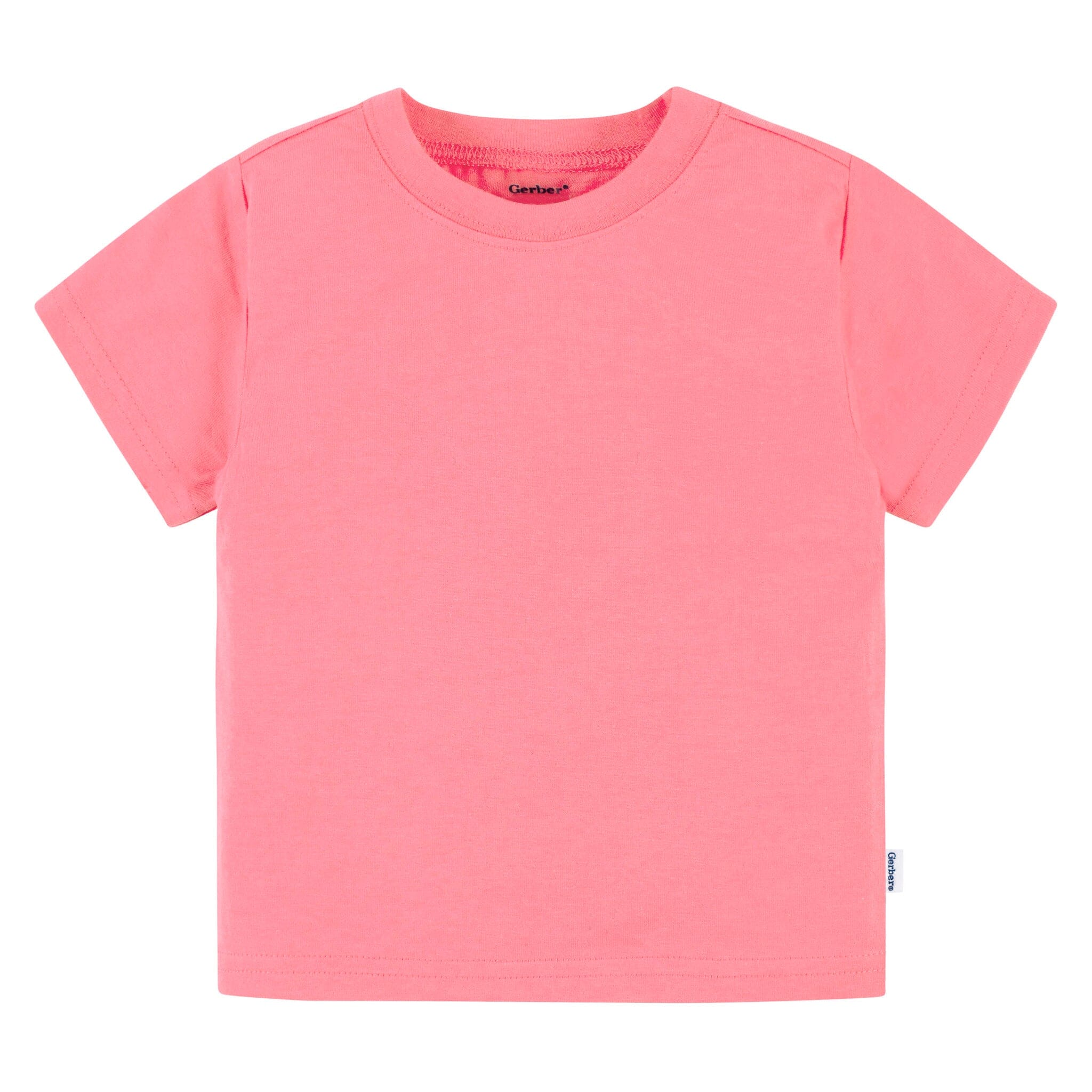 5-Pack Baby & Toddler Girls Bright Rainbow Short Sleeve T-Shirts Tops Gerber® 