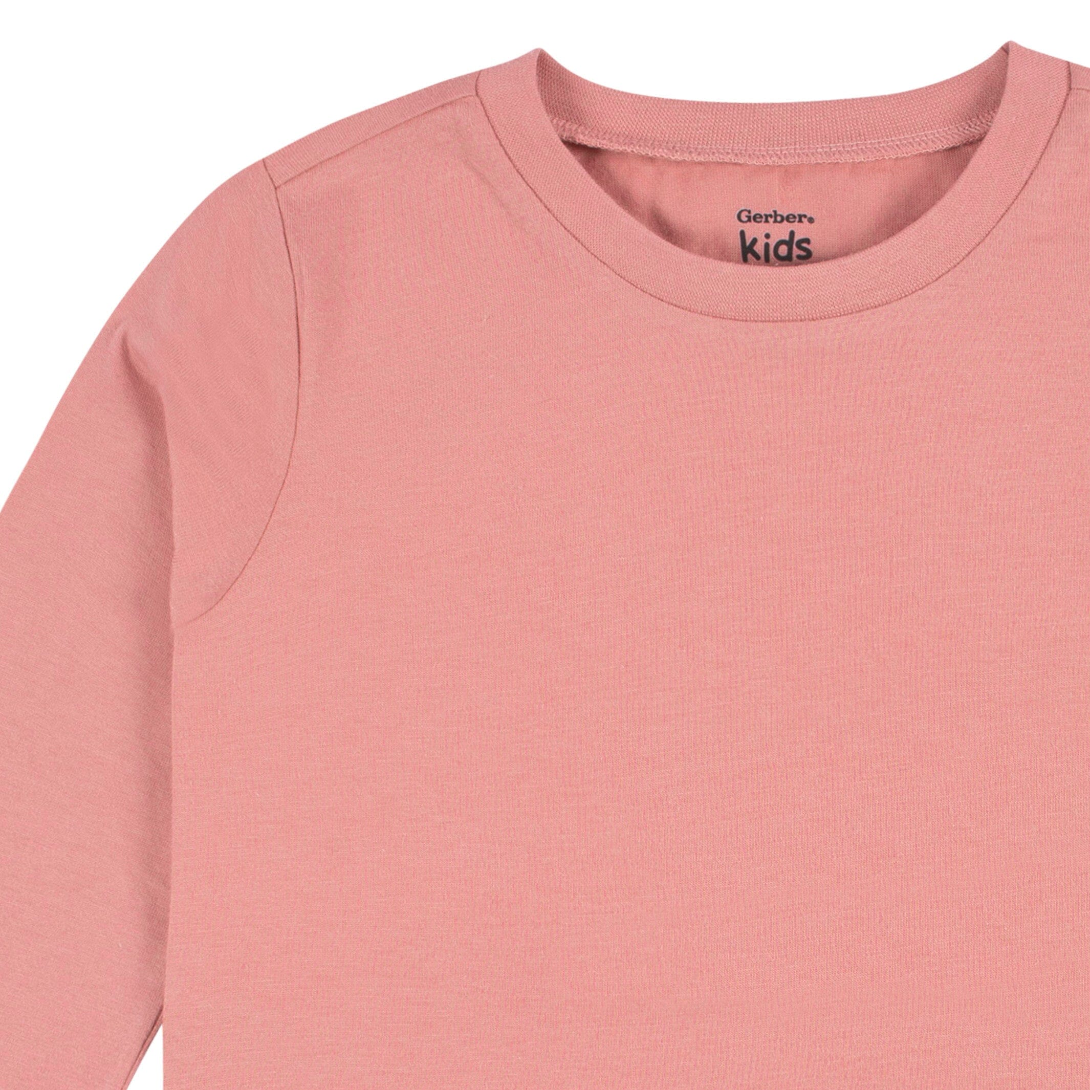 5-Pack Baby & Toddler Mauve Pink Premium Long Sleeve T-Shirts