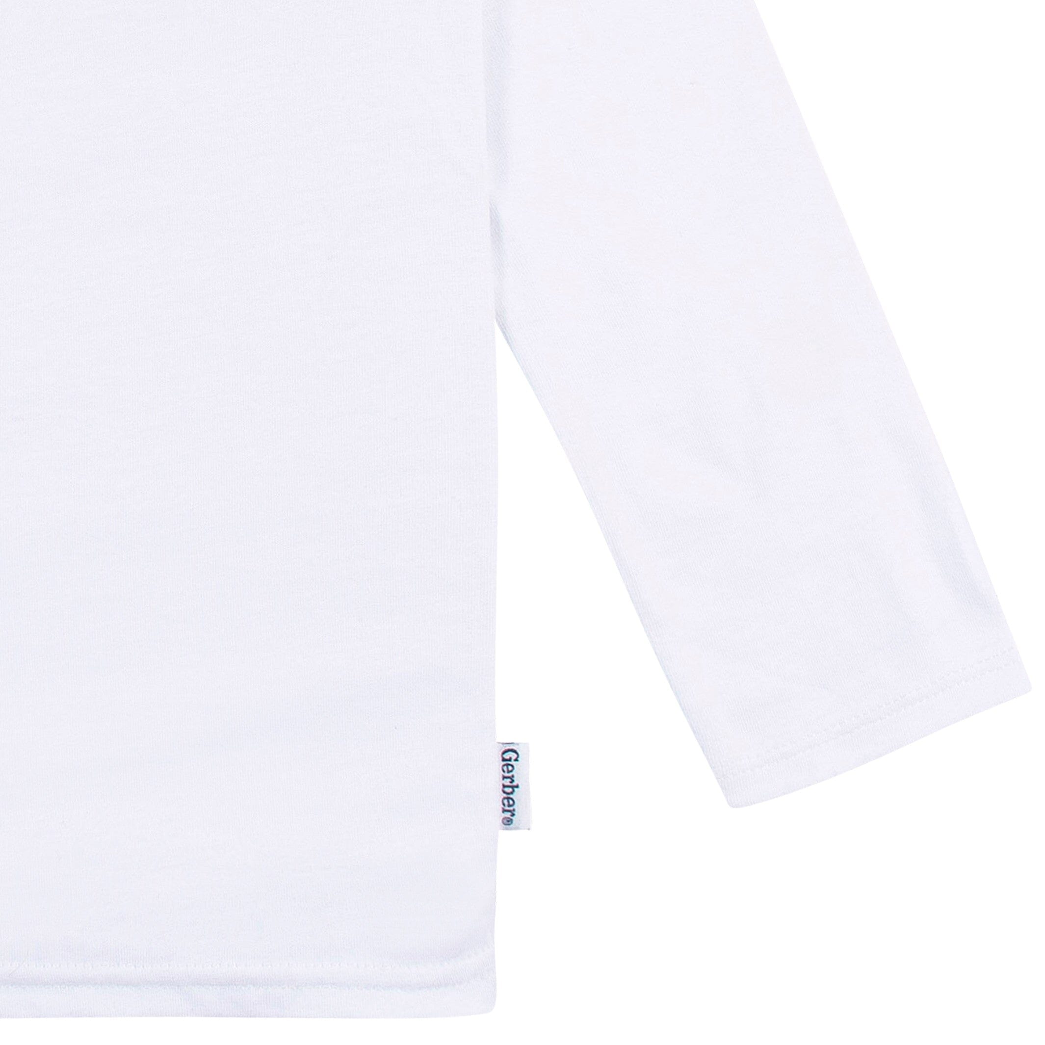 5-Pack Baby & Toddler White Premium Long Sleeve T-Shirts